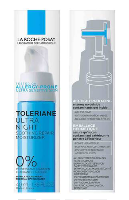 LA ROCHE-POSAY Toleriane Ultra, Night  Moisturizer, 1.35 fl. oz