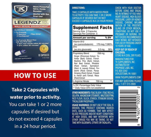 Legendz XL - 10 Capsules