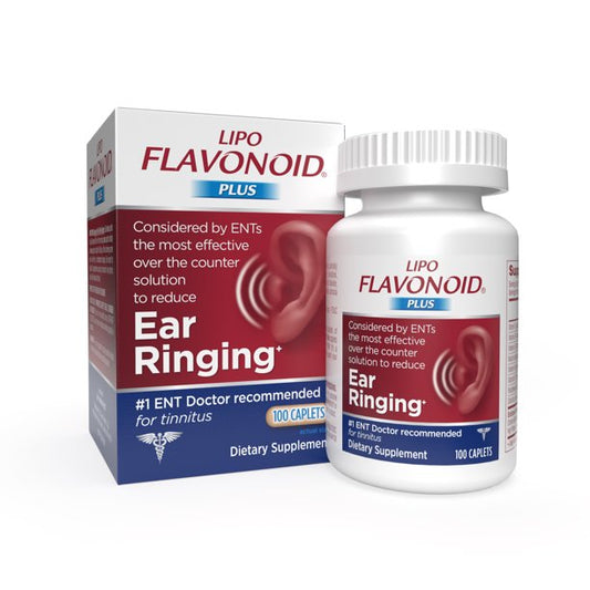 Lipo Flavonoid Plus Ear Health Caplets, For Ear Ringing, 100 Count Each