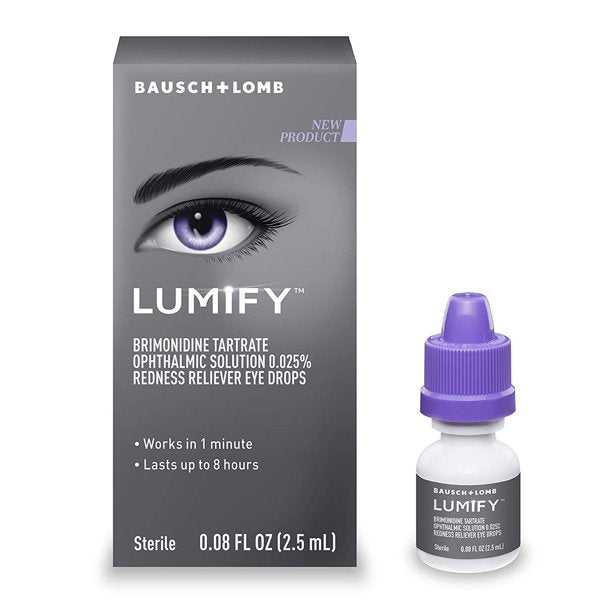 Lumify Redness Reliever Eye Drops, 0.08 Oz, 2 Pack