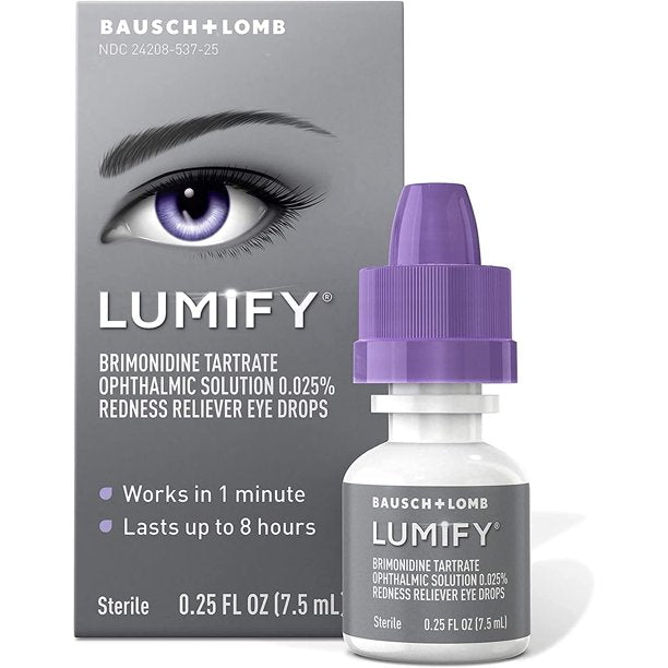 Lumify Redness Reliever Eye Drops, 0.25 Oz, 3 Pack