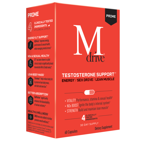 Mdrive Prime Testosterone Support, 60 Capsules