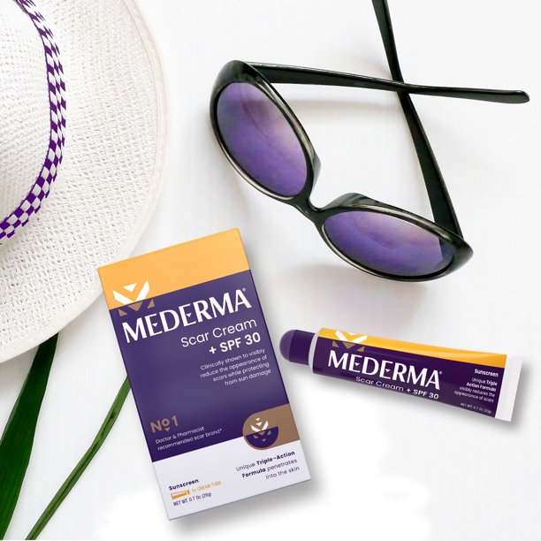 Mederma Cream with SPF 30, 2 Count