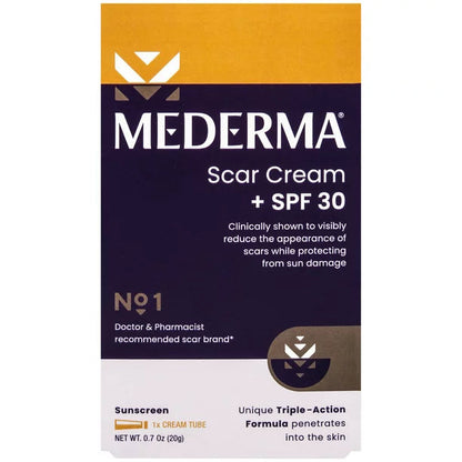 Mederma Skin Care Cream for Scars with Spf 30, .7 Oz. (Pack of 3)