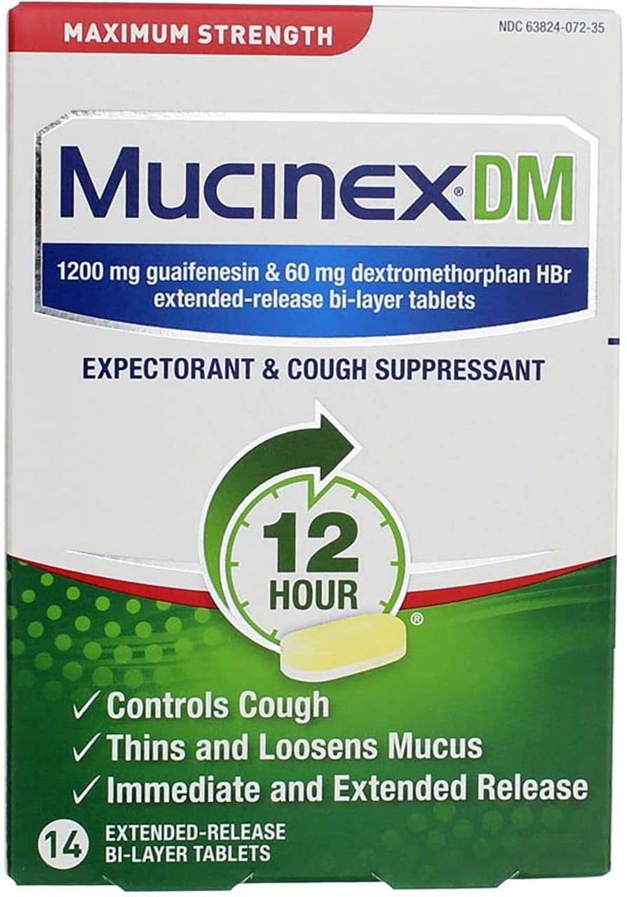 Mucinex-DM 1200mg, 14 Tablets