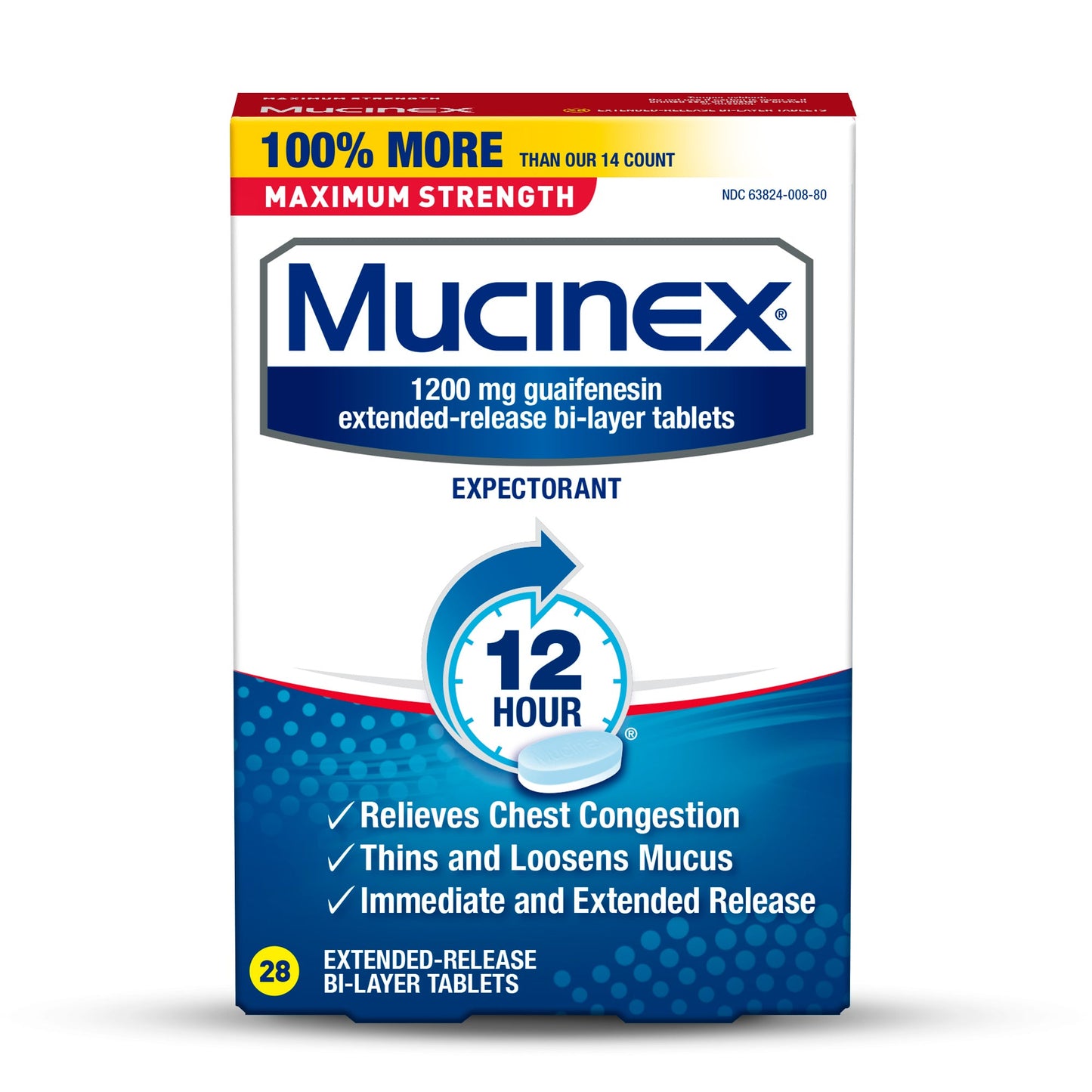 Mucinexx 1200mg, 28 Tablets