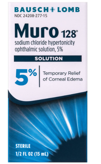 Muro 128 5% Ophthalmic Eye Solution - 0.5 Fl Oz (15 Ml), 3 Pack
