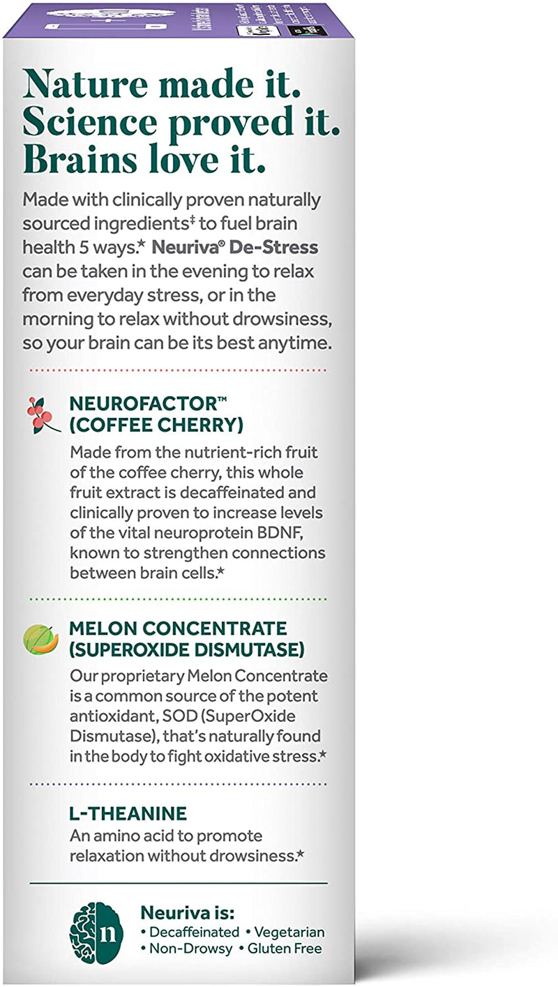 Neuriva De-stress Brain Performance 30 Count