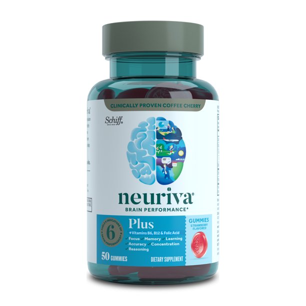 NEURIVA Plus Strawberry, 50 Gummies