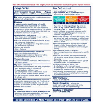 Nicoderm CQ Clear Patch Step 3 7mg, 14 Patches