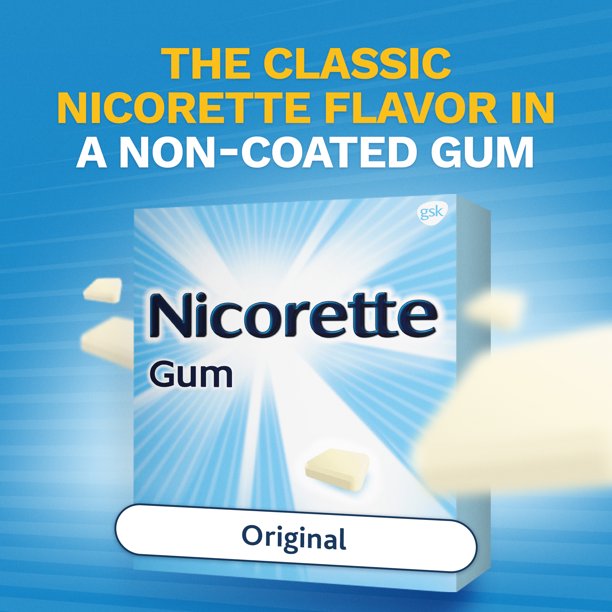 Nicorette Gum 2mg Original Flavor, 170 Pieces