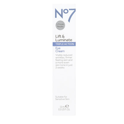 No7 Lift & Luminate Triple Action Eye Cream - 15 ml
