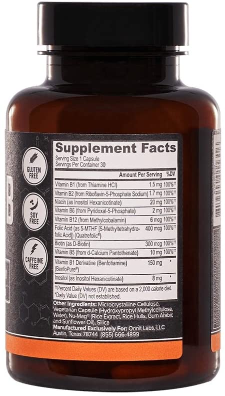 ONNIT Active B Complete Capsules, 30 Capsules