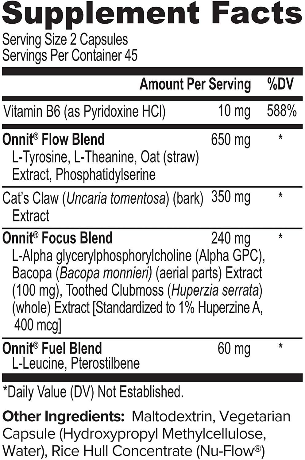 Onnit Alpha Brain Memory & Focus