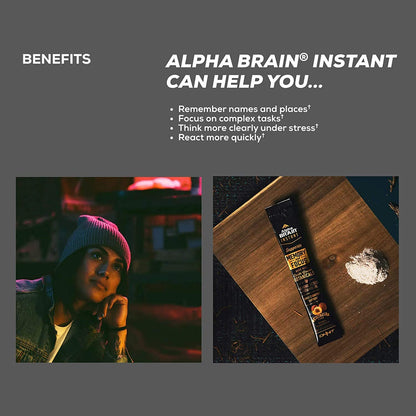 ONNIT Alpha Brain Instant Memory & Focus, 30Packets - Blackberry Lemonade Flavor