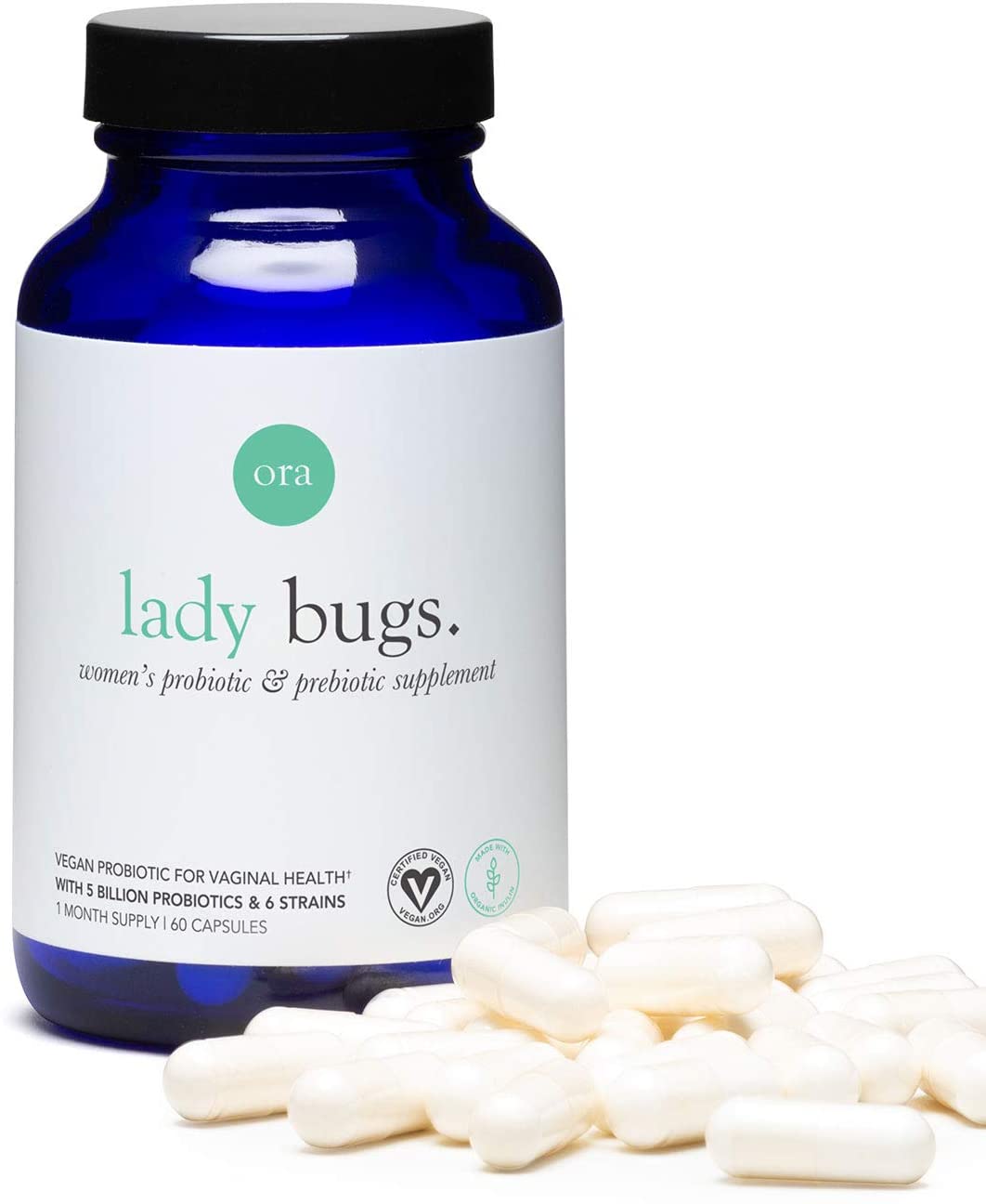 Ora Organic Lady Bugs, 60 Capsules