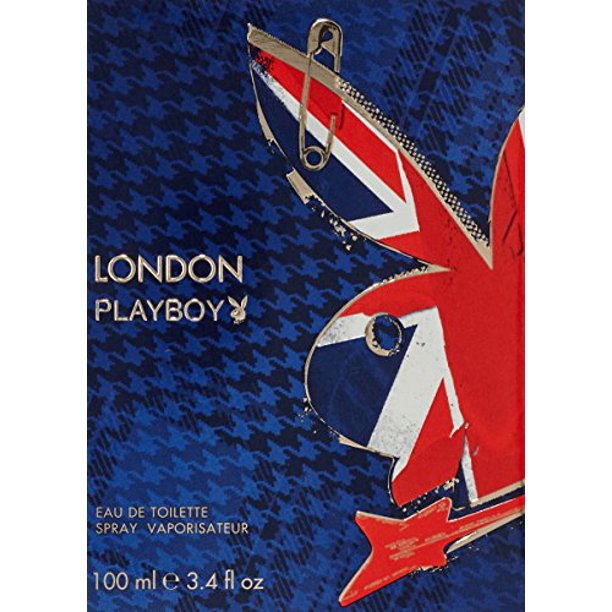 Playboy London Eau De Toilette Spray for Men, 3.4 Oz