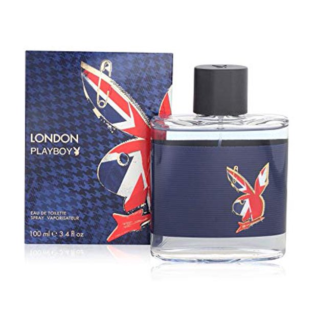 Playboy London Eau De Toilette Spray for Men, 3.4 Oz