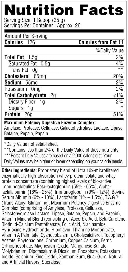 Protizyme - Protein Powder - Vanilla Cake  - 2Lb