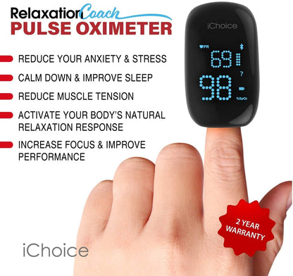 IChoice Smart Pulse Oximeter-Relaxation Coach