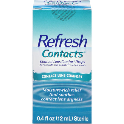 REFRESH Contacts Contact Lens Comfort Moisture Drops, 0.40 oz