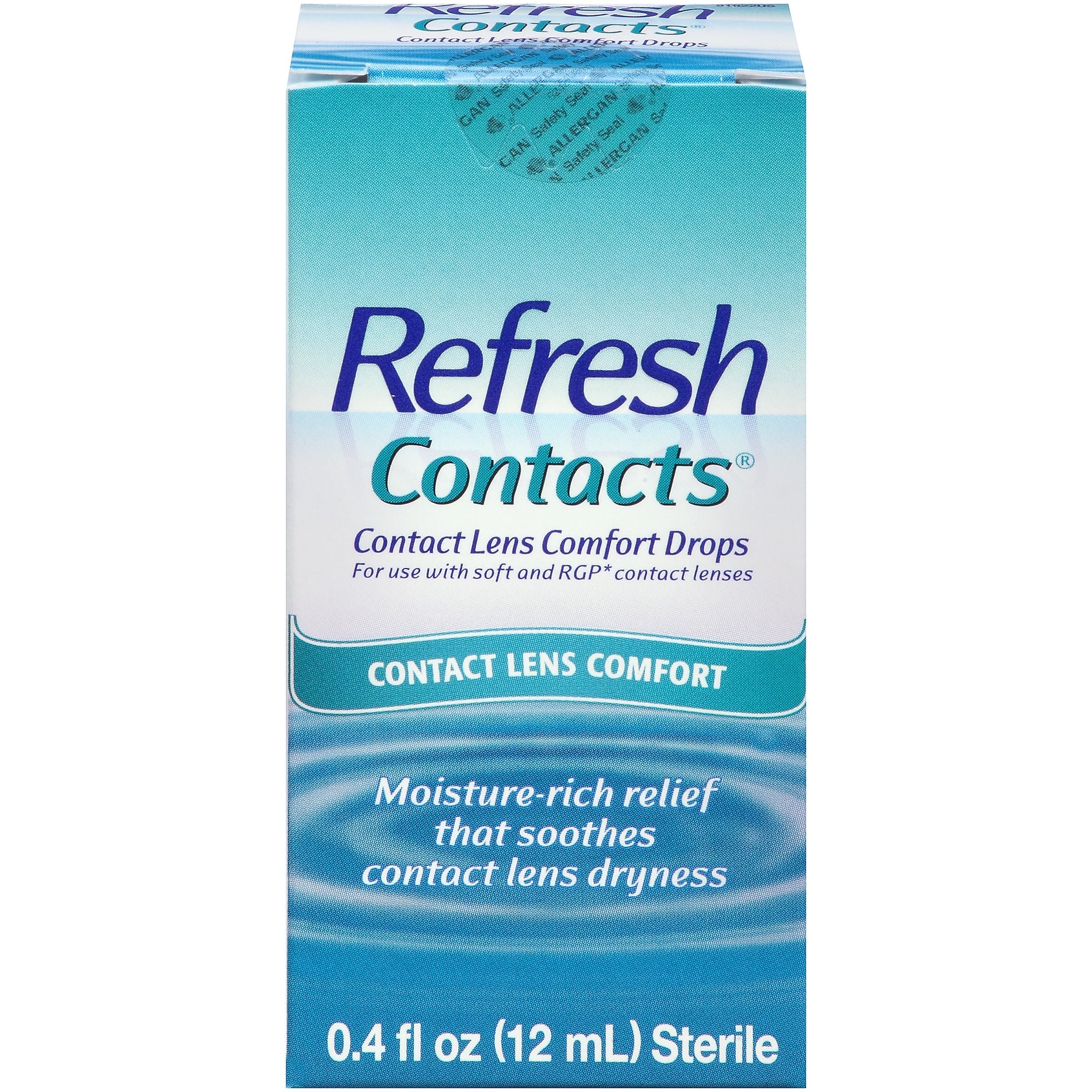 Refresh Contacts Contact Lens Comfort Drops 0.4 fl oz (12 ml) Each