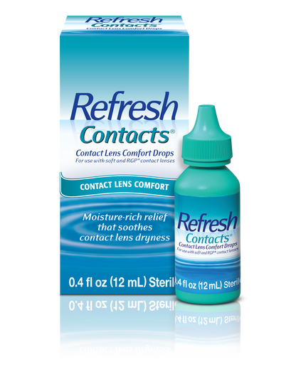Refresh Contacts Contact Lens Drops, 0.4 Fluid Ounces (12 ml)