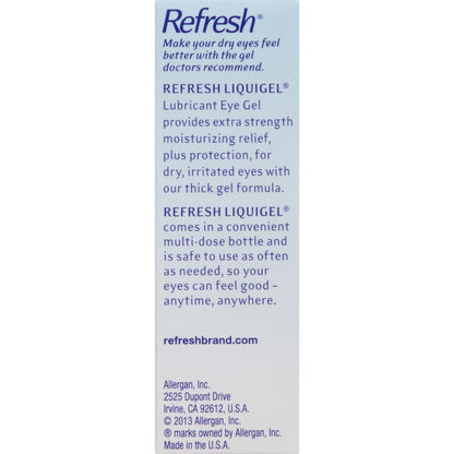 Refresh Liquigel Lubricant Eye Drops For Moderate To Severe Dry Eye - 0.5 Fl Oz (15 Ml)