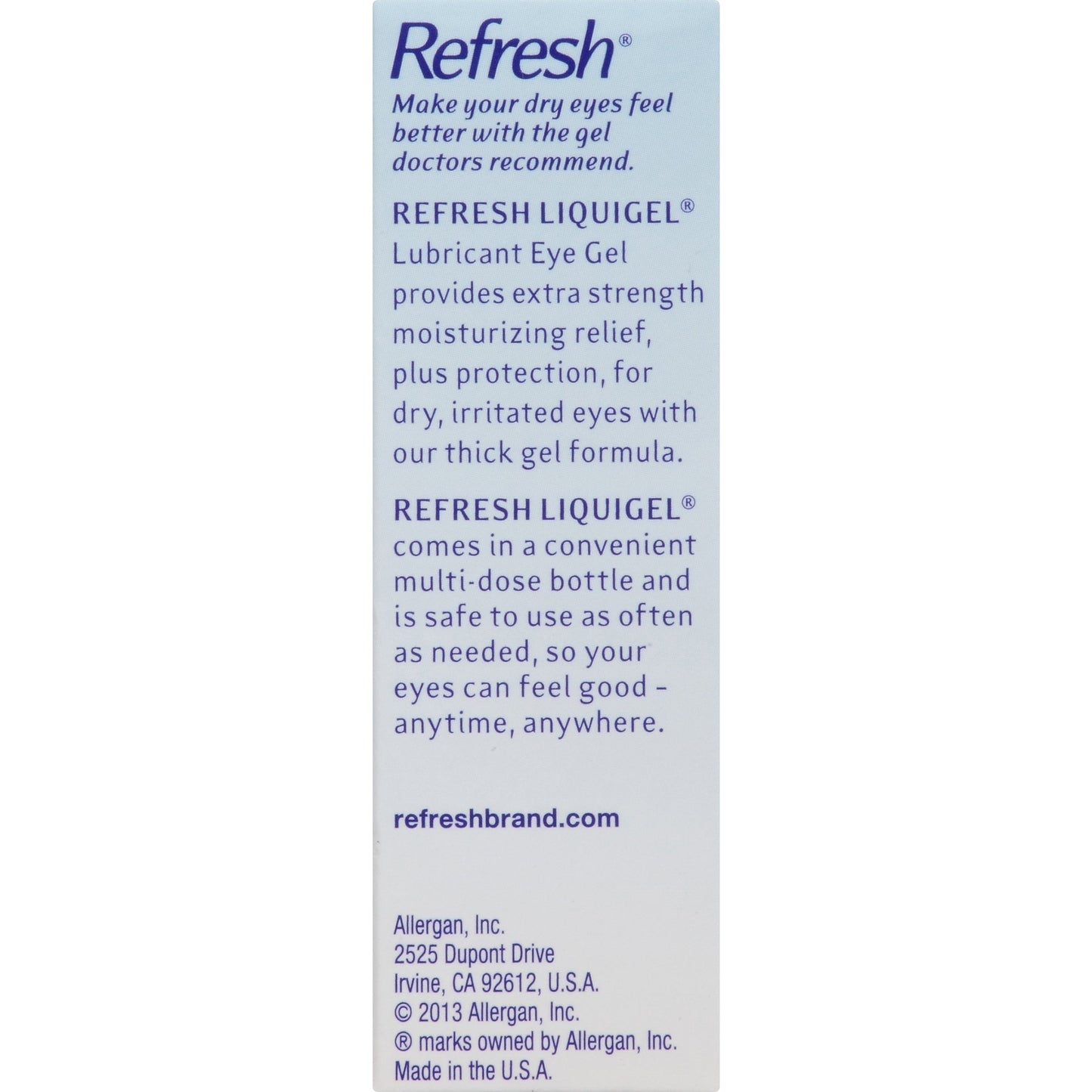 Refresh Liquigel Lubricant Eye Gel, 0.5 fl oz (15mL) Sterile