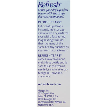 REFRESH TEARS Lubricant Eye Drops 0.50 oz (15ml)