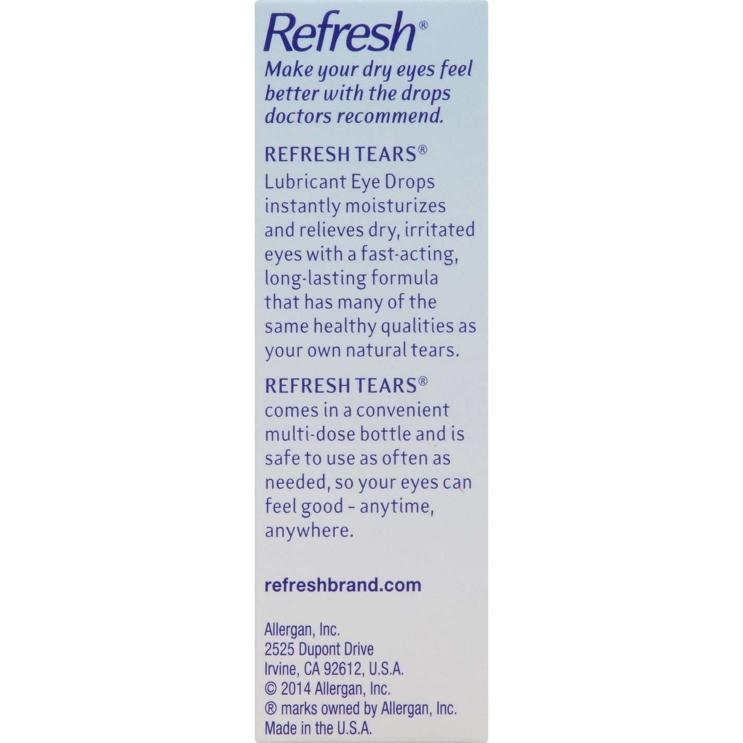 Refresh Tears Lubricant Eye Drops Multi-pack (4 ct.)