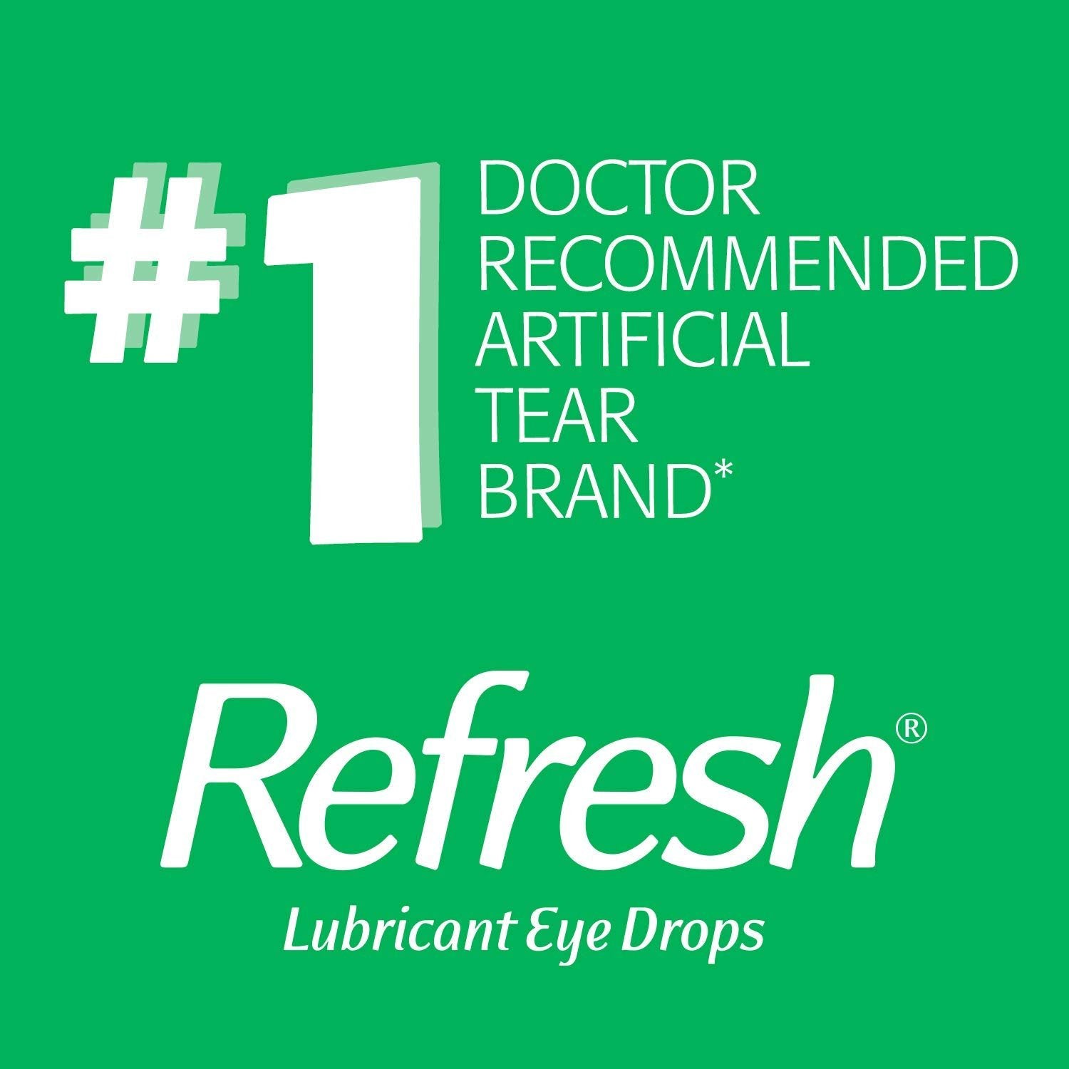 Refresh Tears Lubricant Eye Drops, Moisturizing Relief, 0.5 Oz, 2 Pack