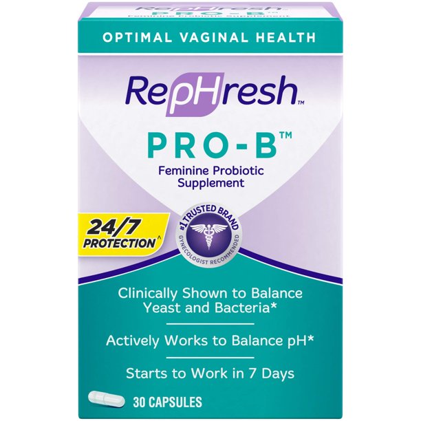 Rephresh Pro B Probiotic Feminine Supplement 30 Capsules -  2 Pack