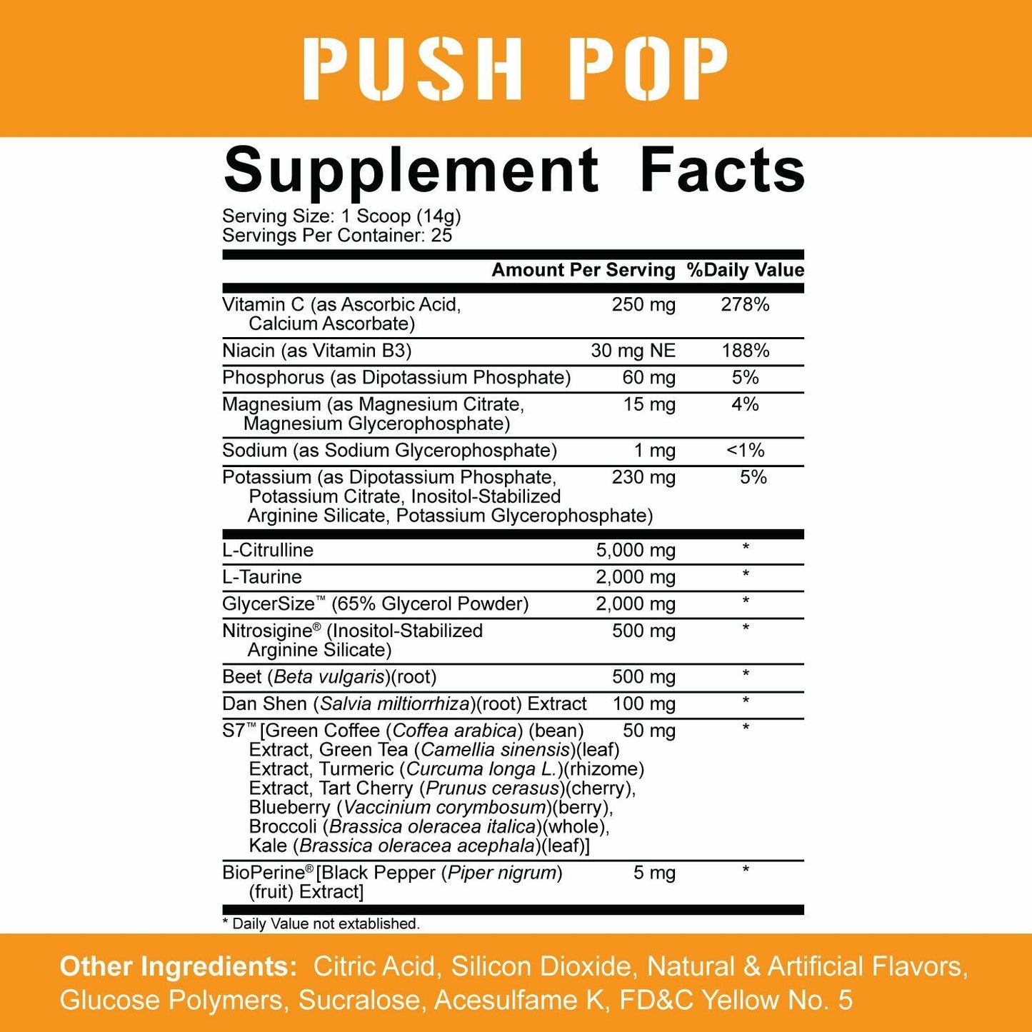 5 Percent Nutrition - Full As F*CK Legendary Series Push Pop - 25 Servings