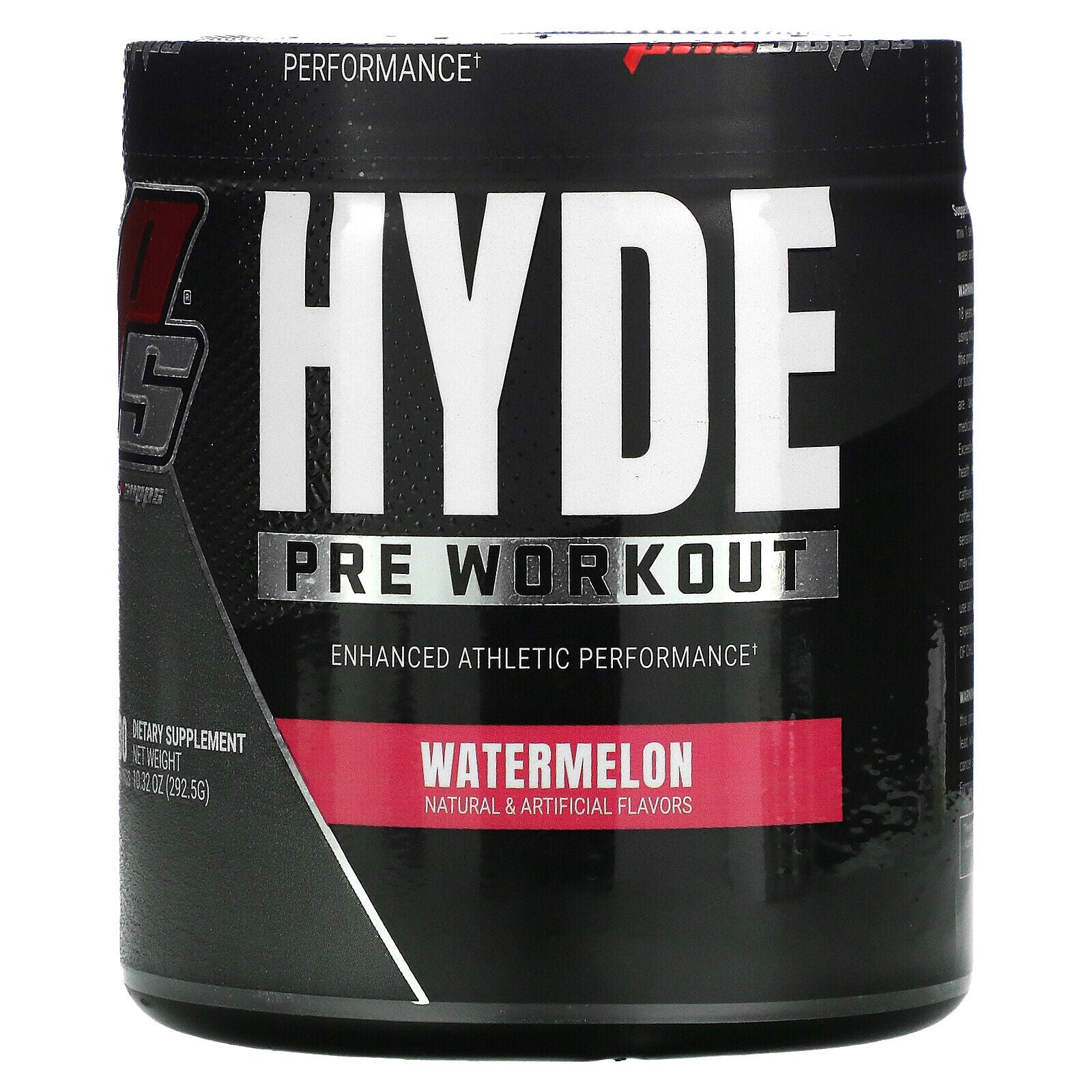 Prosupps Hyde Pre Workout, Watermelon, 30 Servings