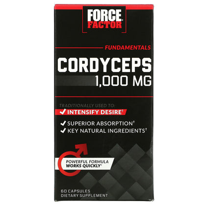 Force Factor Cordycep Supplement, 60 Capsules