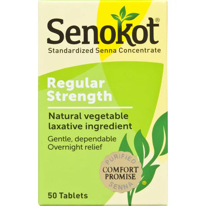 Senokot Regular Strength 50 Tablets