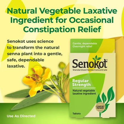 Senokot Regular Strength 50 Tablets