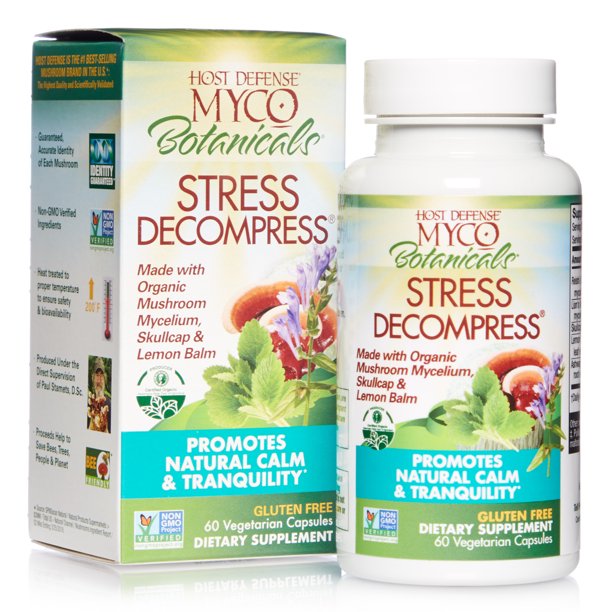 Host Defense MycoBotanicals Stress Decompress, 60 Vegetarian Capsules
