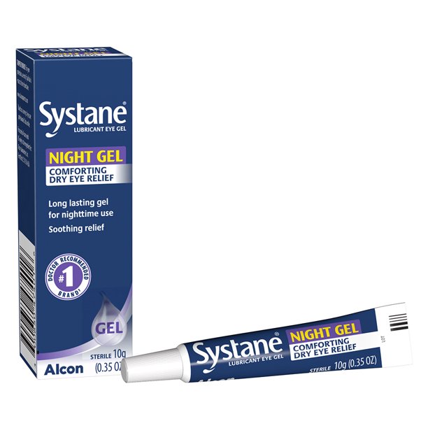 Systane Gel Overnight Therapy Lubricant Eye Gel 10 g Each (Pack of 2)